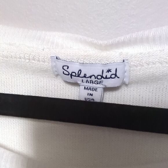 NWT Splendid White Bell Sleeve Three Quarters Length Sleeve Blouse - Picture 4 of 6